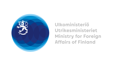 Kuvassa ulkoministeriön logo.