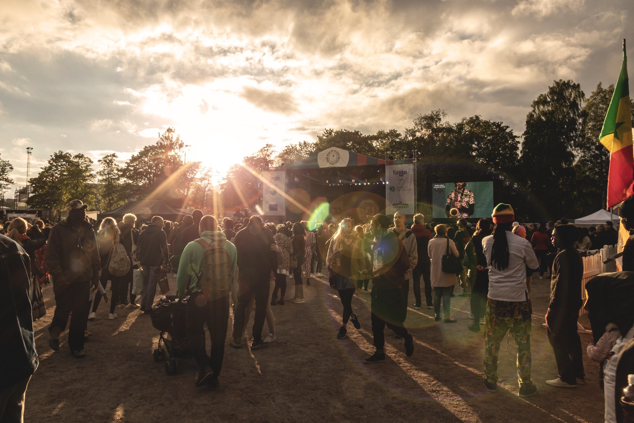 Picture: People in the festival area in 2019