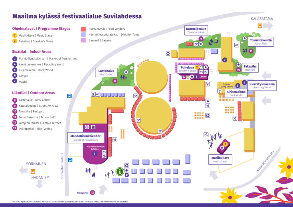 World Village Festival map.